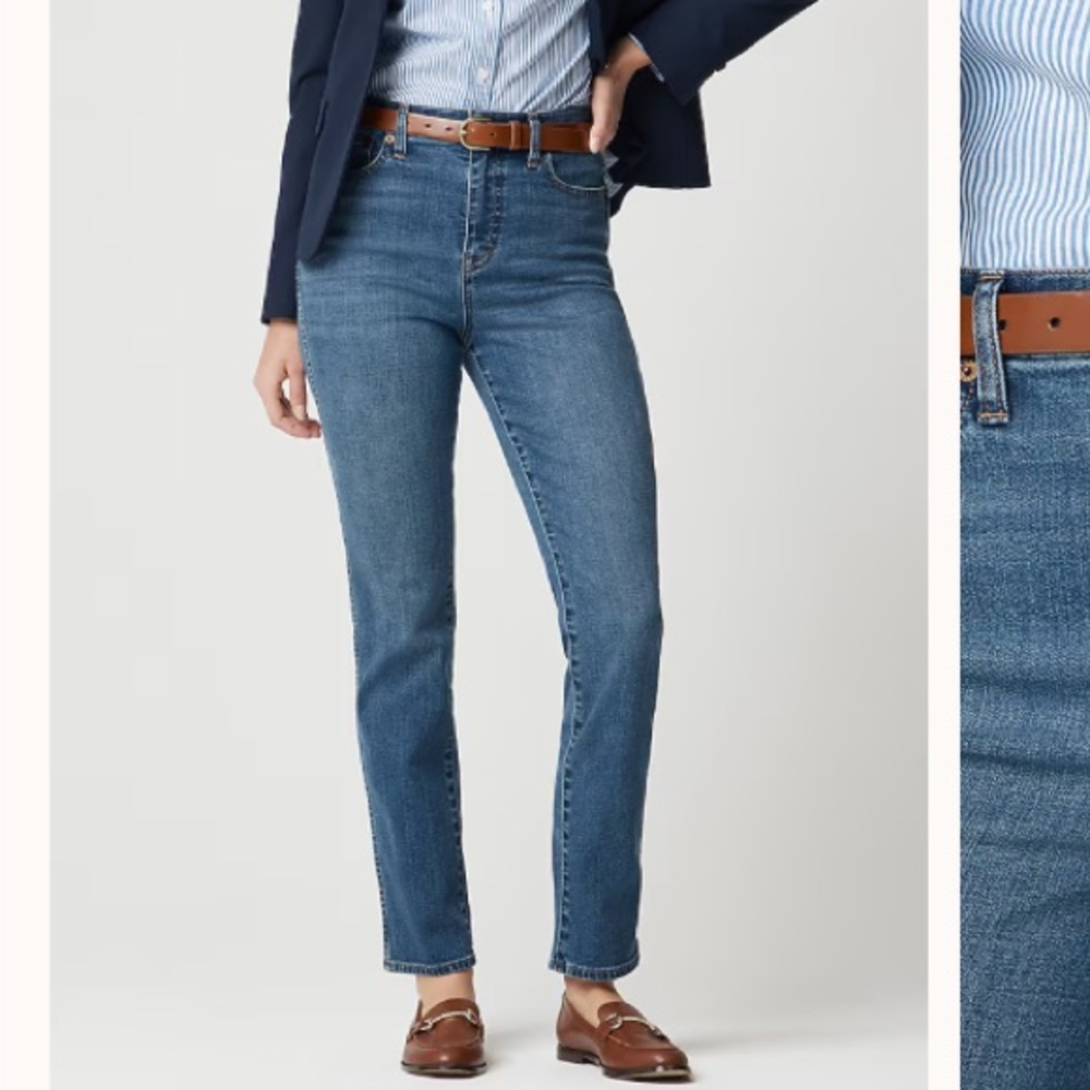 J.CREW HI-RISE CLASSIC VINTAGE STRAIGHT LEG JEANS SIZE 26 EUC VINTAGE STYLE